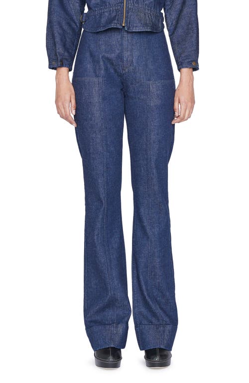 Seamed Bootcut Jeans in Rinse