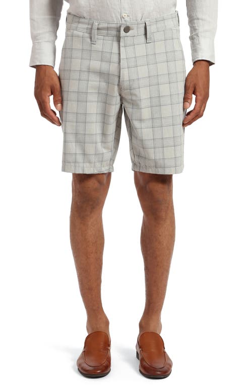 34 Heritage Arizona Check Slim Fit Flat Front Chino Shorts Grey/Blue Checked at