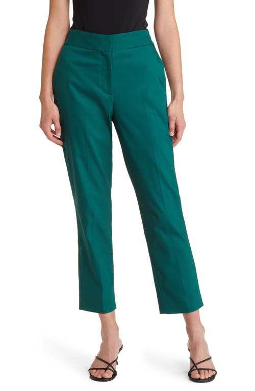 ARGENT Flex Waist Ankle Pants in Emerald