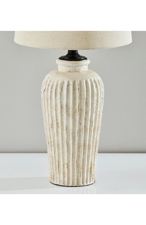Adesso Lighting Callista Table Lamp In White Ceramic