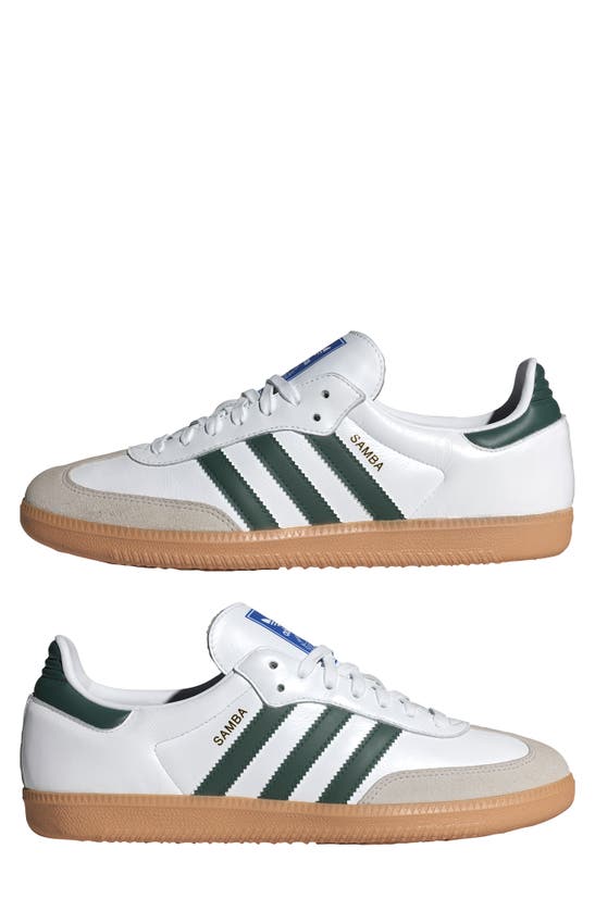 Shop Adidas Originals Gender Inclusive Samba Og Sneaker In White/ Collegiate Green/ Gum