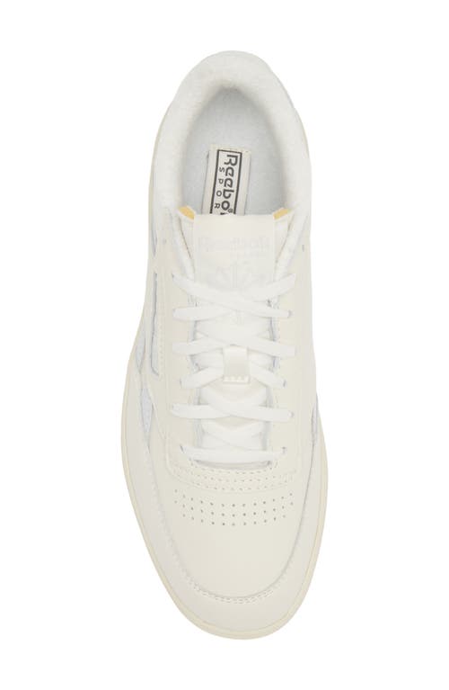 Reebok Club C Double Platform Sneaker In Chalk/chalk/alabaster