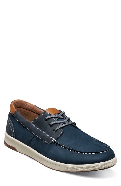 Crossover Boat Shoe in Navy