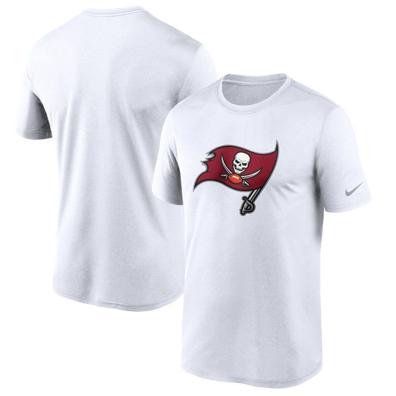 Nike White Tampa Bay Buccaneers Logo Essential Legend Performance T-shirt