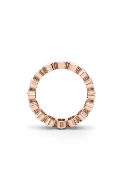 Shop Hautecarat Oval Cut Lab Created Diamond Eternity Ring In Rose Gold