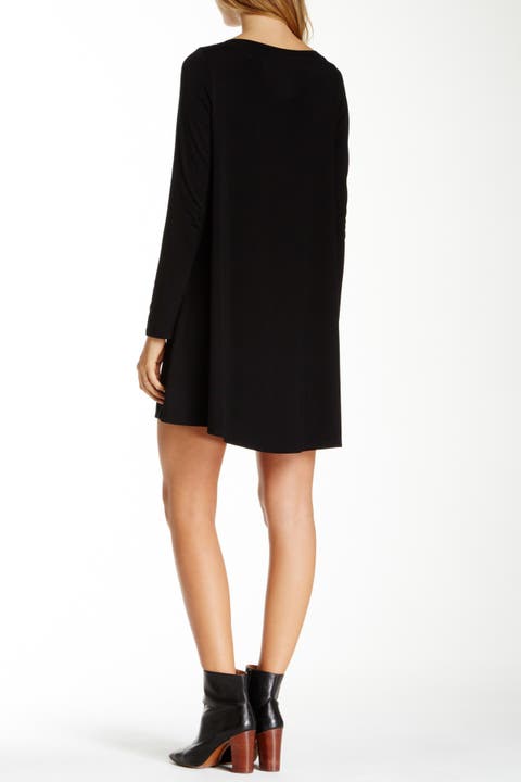 Women's new sexy slim fit boat neck dress