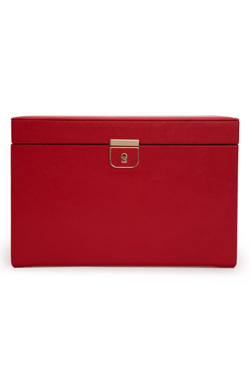 Shop Wolf Palermo Large Jewelry Box In Red