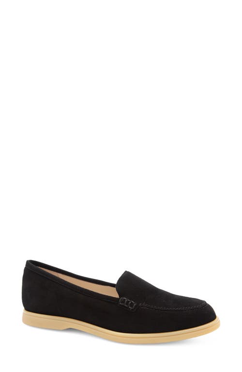 Rombo Loafer in Black Cashmere Beige Soles