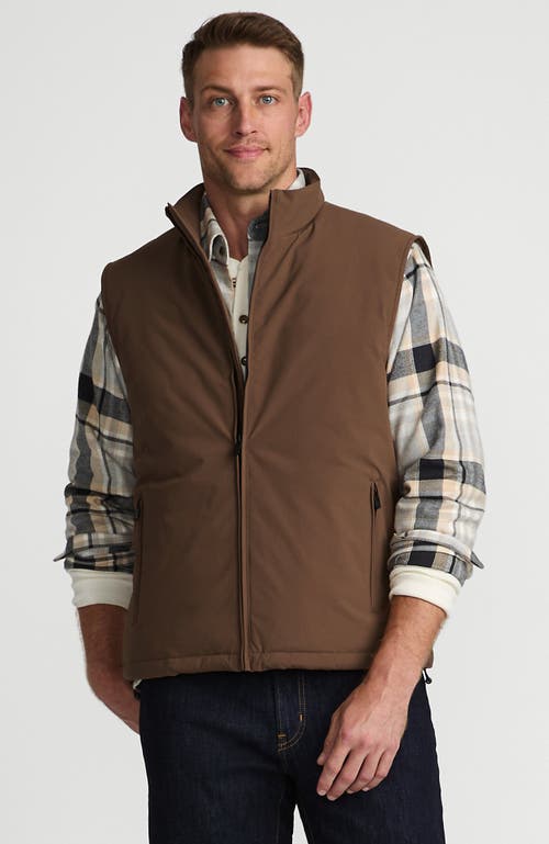 Shop Lands' End Non-quilted Insulated Commuter Vest In Light Carob