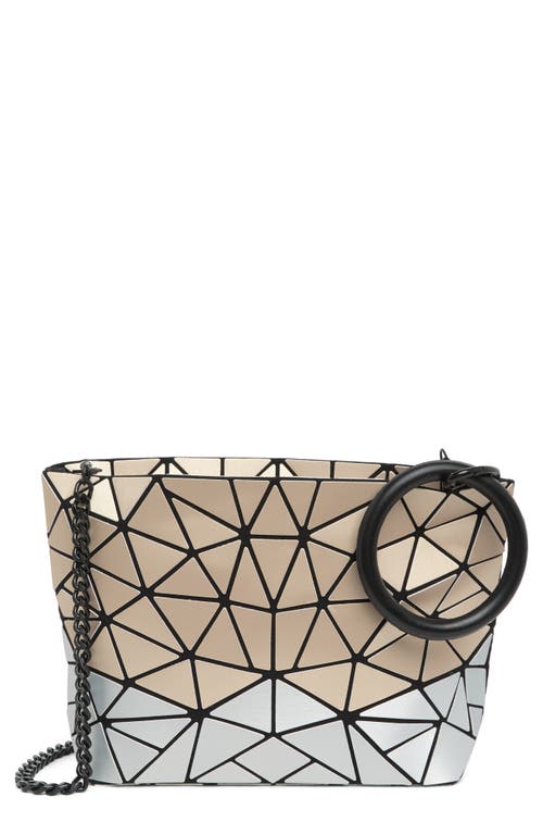 Shop Patrizia Luca Geometric Crossbody Bag In M.gold/silver