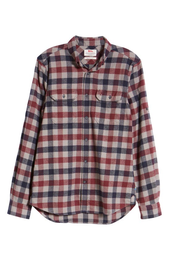 FJALL RAVEN 'SKOG' TRIM FIT PLAID SPORT SHIRT