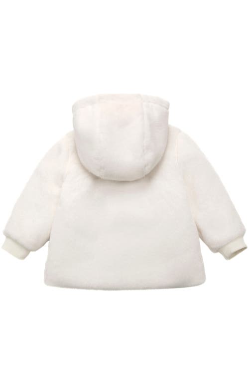 Rokka&rolla Toddler Lightweight Fleece Puffer Jacket In Ivory