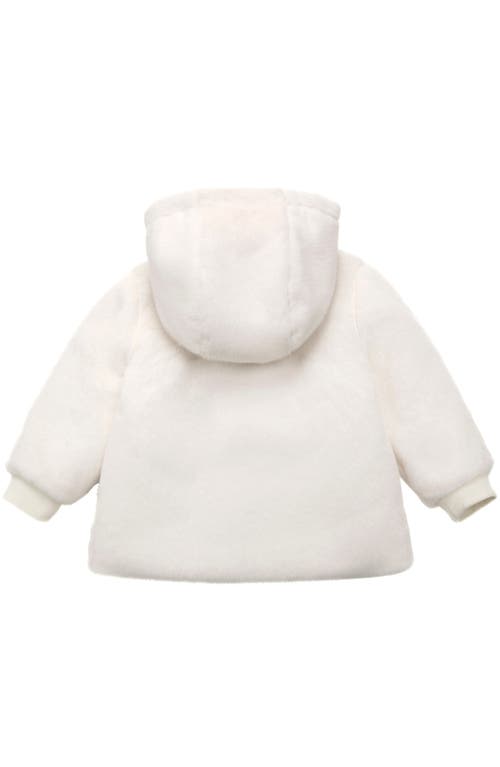 Shop Rokka&rolla Toddler Lightweight Fleece Puffer Jacket In Ivory