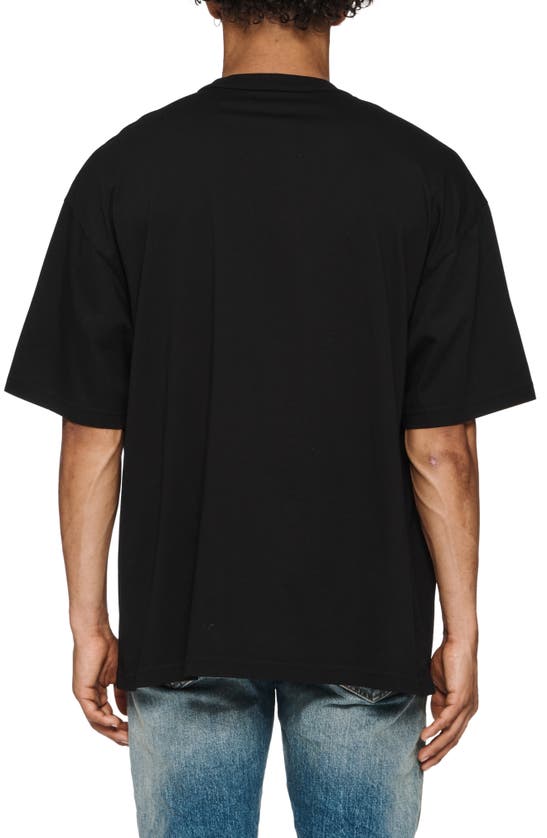 Shop Purple Brand Oversize Cotton T-shirt In Black