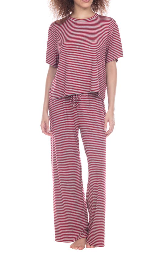 Honeydew Intimates All American Pajamas In Teaberry Stripe
