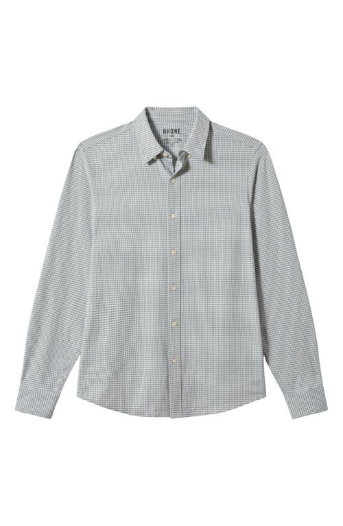 Shop Rhone Commuter Checkered Shirt In Seagrass Green Check