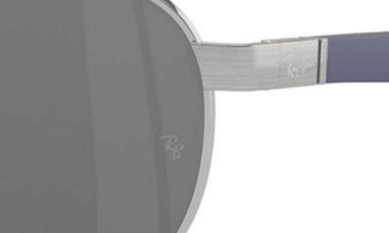 Shop Ray Ban Ray-ban 56mm Round Metal Sunglasses In Silver