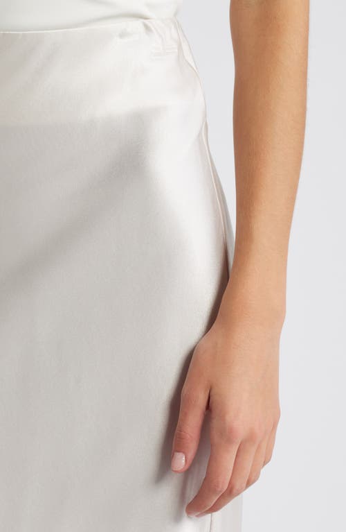 Rails Berlin Satin Midi Skirt In Ivory