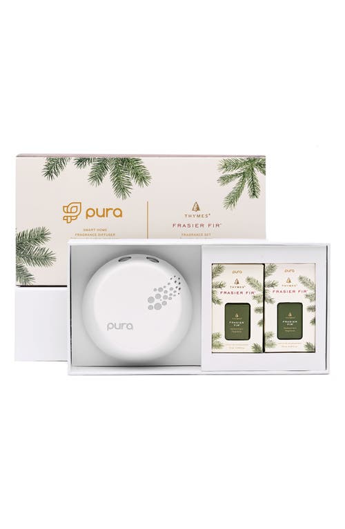 PURA x Thymes Frasier Fir Smart Diffuser & Fragrance Set in Multi at Nordstrom