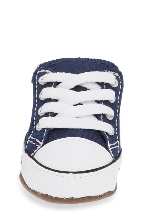 Shop Converse Chuck Taylor® All Star® Cribster Canvas Crib Shoe In Navy/natural Ivory/white