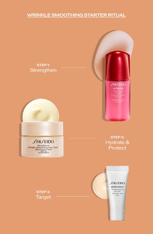 Shiseido Wrinkle Smoothing Starter Set $93 Value In No Color