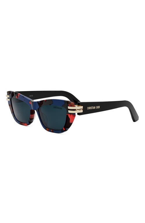 Dior C B2u 52mm Butterfly Sunglasses In Multi