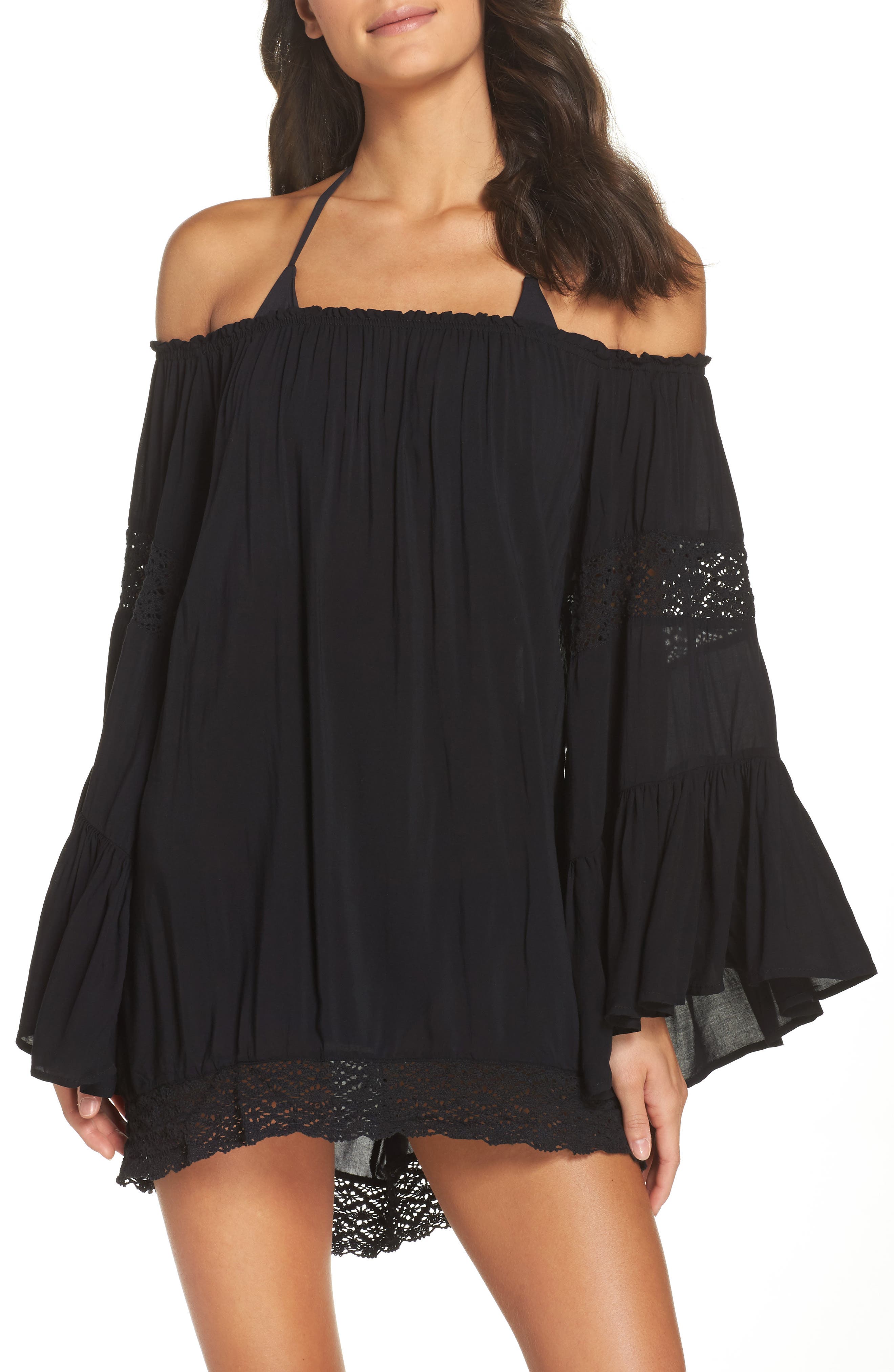 Surf Gypsy Off the Shoulder CoverUp Tunic Nordstrom