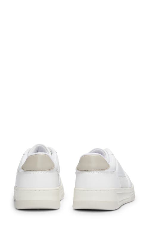 Hugo Boss Boss Baltimore Tennis Sneaker In Open White