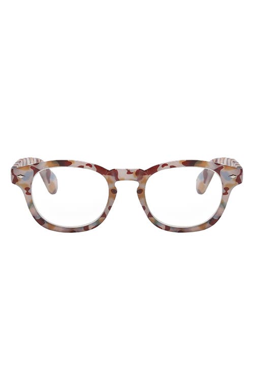 Fifth & Ninth Rumi 55mm Round Blue Light Blocking Glasses In Multi Torte