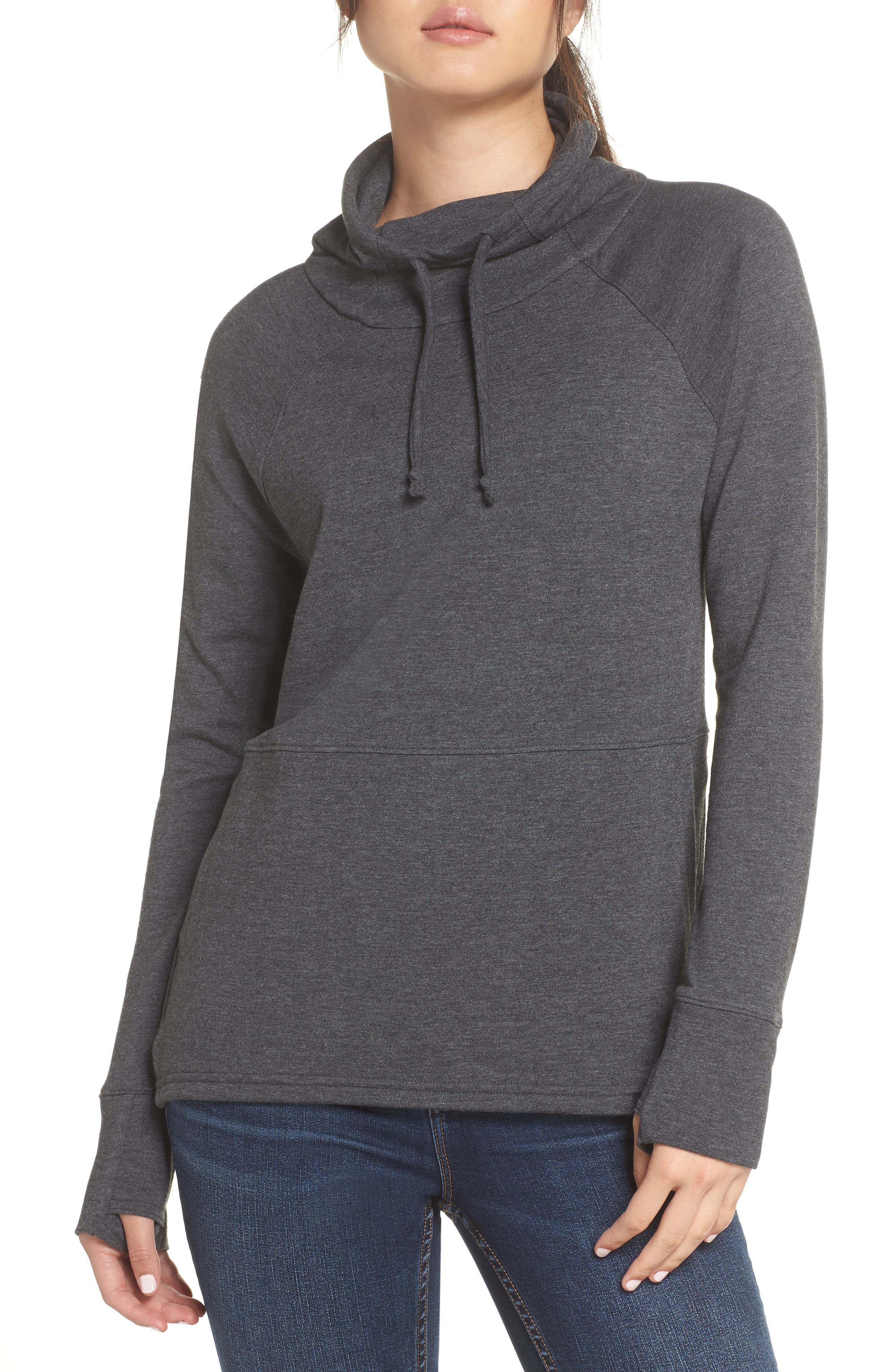 north face terry funnel neck sweatshirt