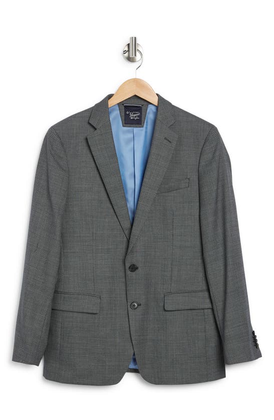 Original Penguin Birdseye Stretch Wool Blend Sport Coat In Charcoal