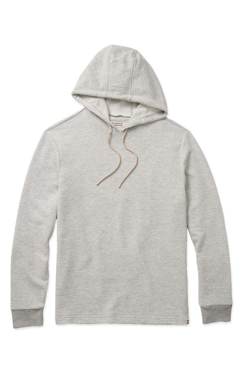 Fair Harbor Tailwind Textured Hoodie In Heather Grey Twill