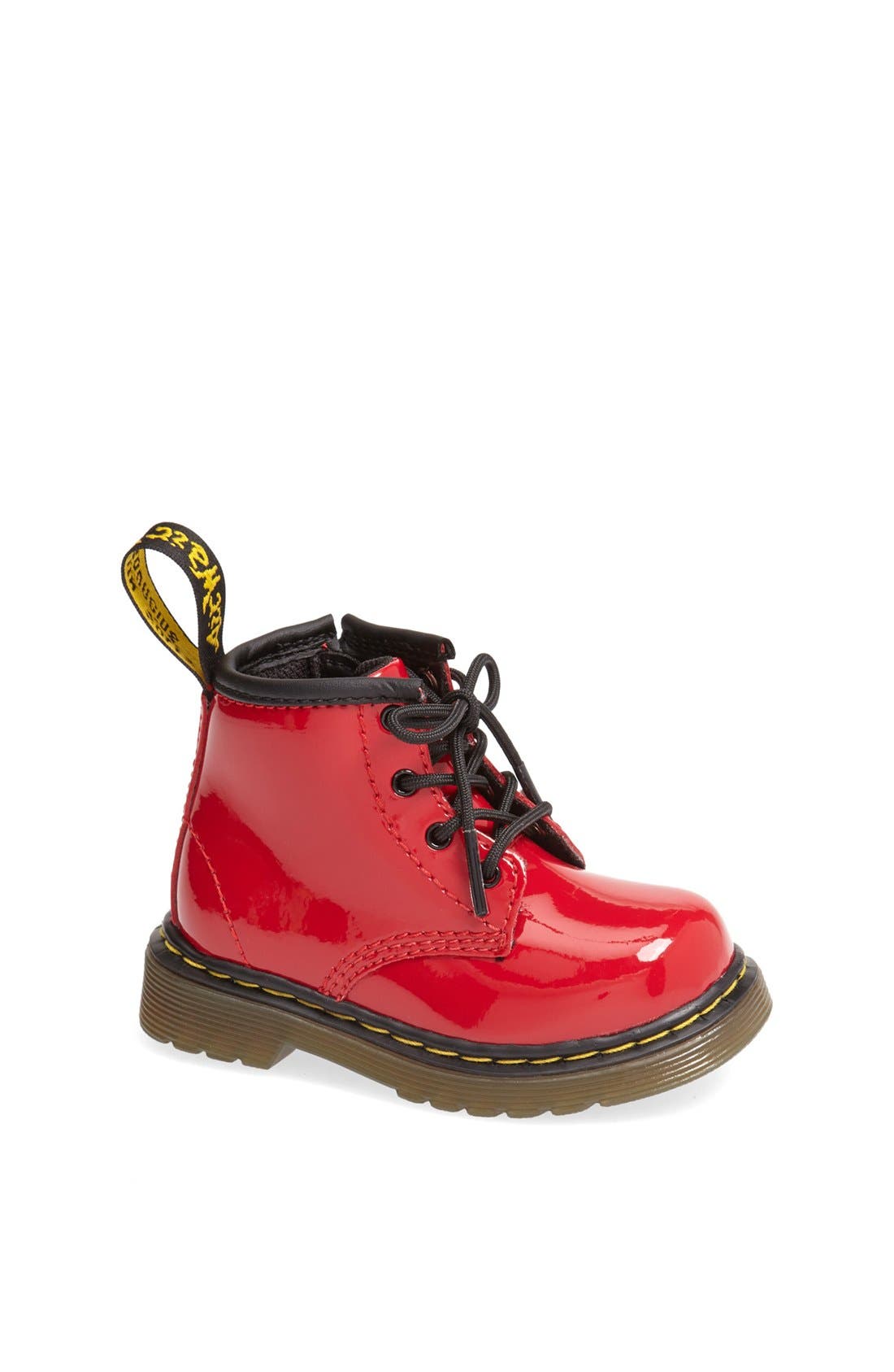 red patent doc martens