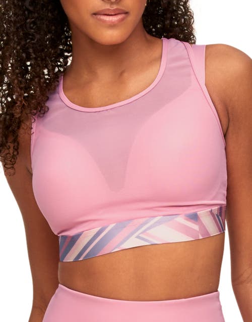 Shop Adore Me Micah High-impact Sports Bra In Stripe Pink