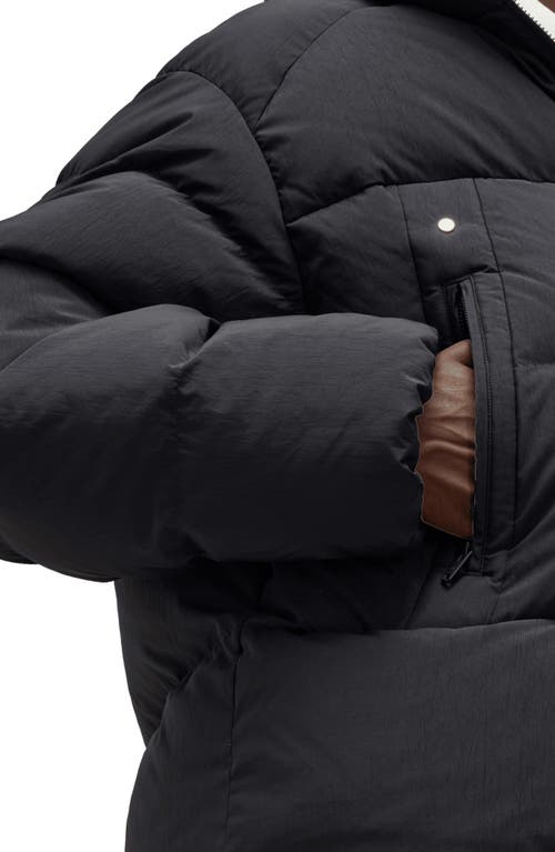 Shop Y-3 Down Puffer Jacket With Removable Hood In Black