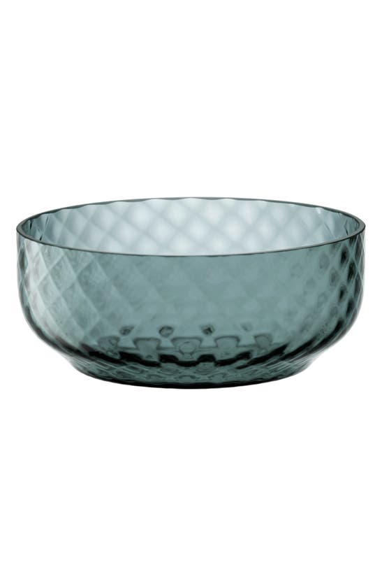 Lsa Dapple Glass Bowl In Blue
