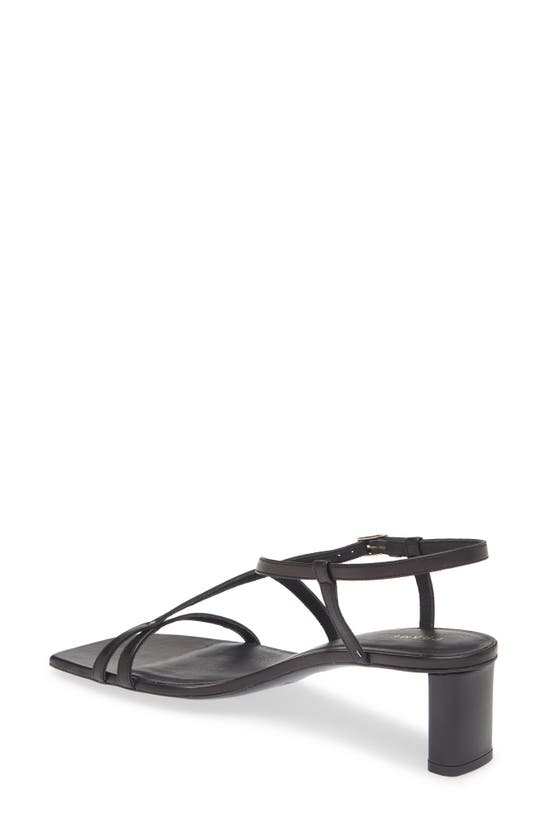 Shop Frame Le Braxton Strappy Sandal In Noir
