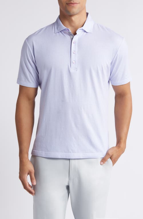 Linxter Microdot Cotton & Lyocell Blend Golf Polo in Voodoo