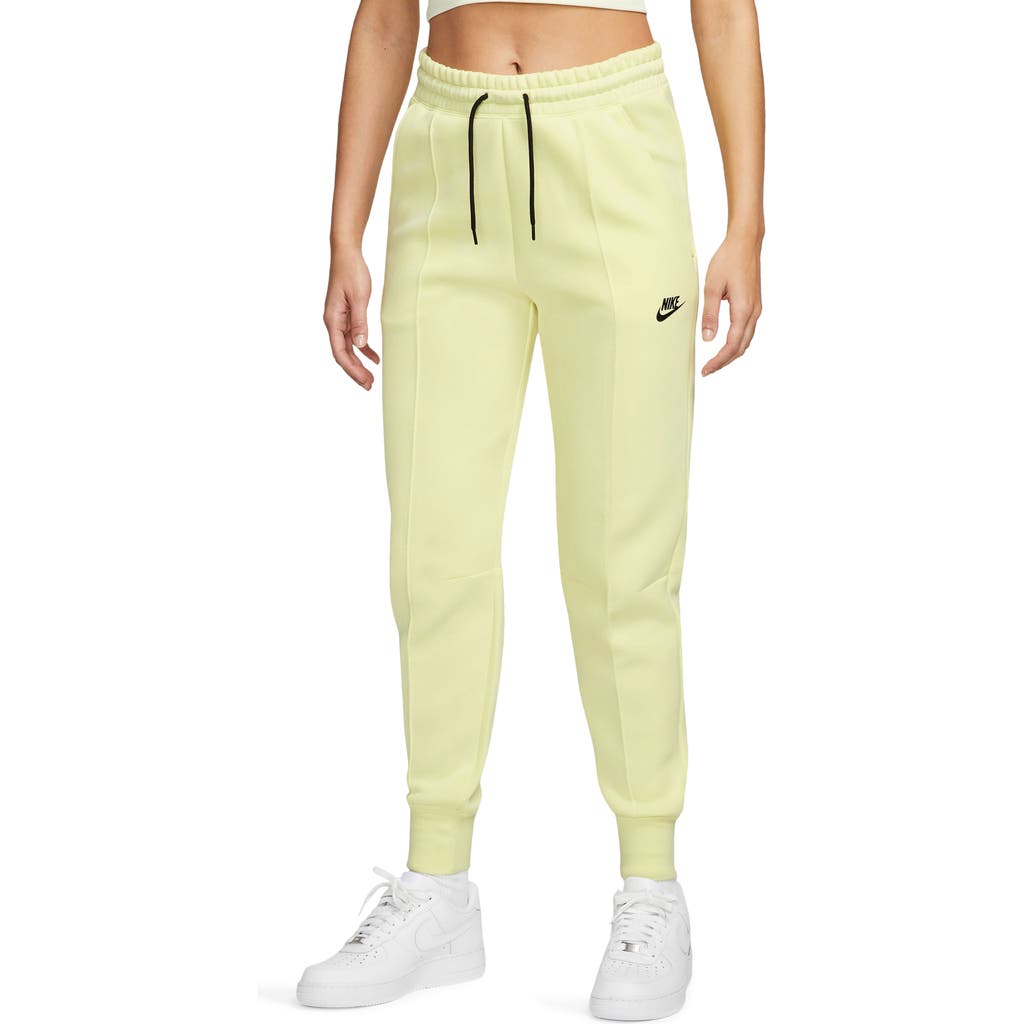 Shop Nike Sportswear Tech Fleece Joggers In Luminous Green/black