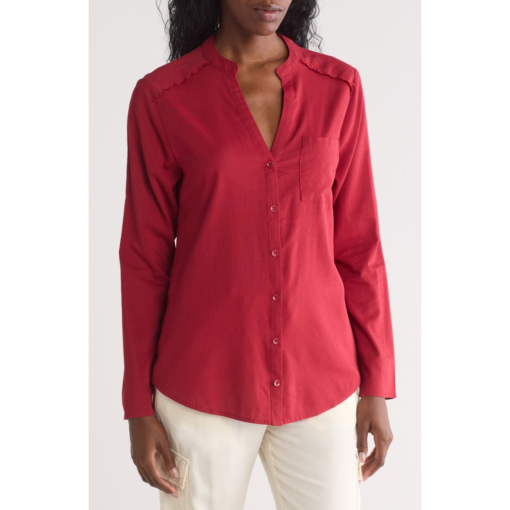 Splendid Cosette Button-up Shirt In Red