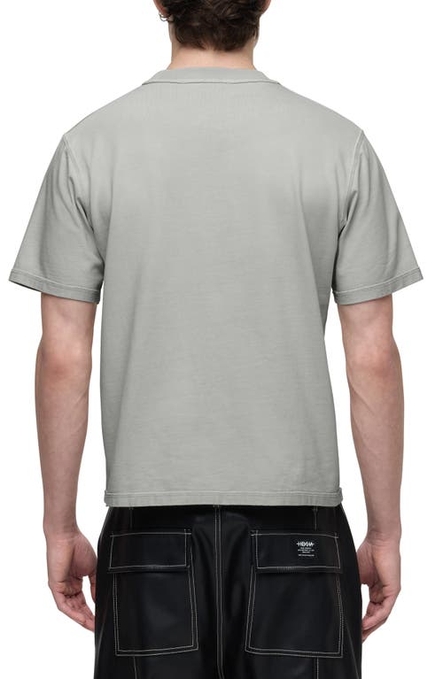 Hudson Jeans Heavyweight Cotton T-shirt In Lead