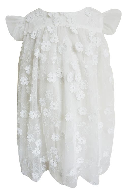 Popatu 3D Floral Embroidered Party Dress White at Nordstrom,