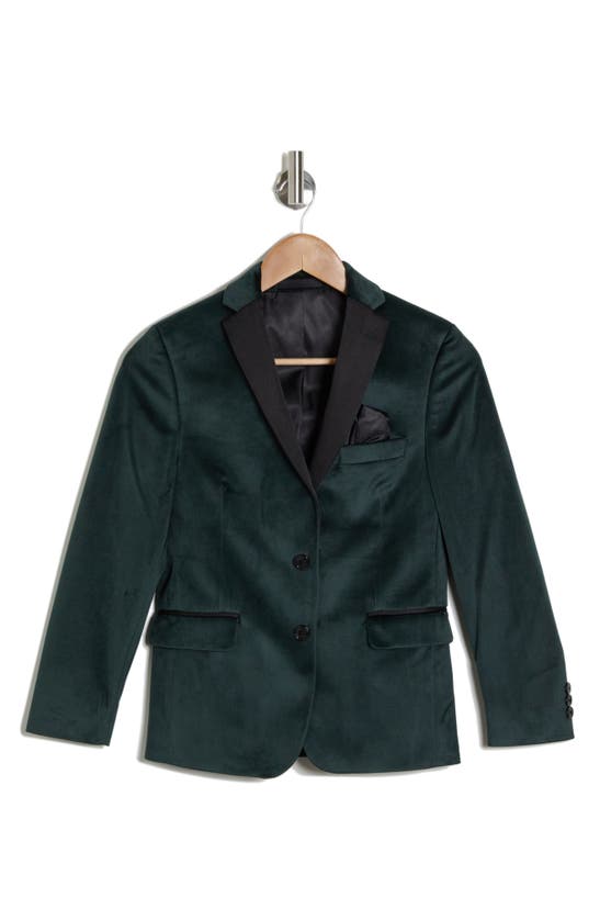 Tallia Kids' Velvet Dinner Jacket In Green