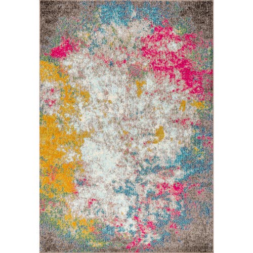 Jonathan Y Contemporary Pop Modern Abstract Area Rug In Yellow/multi