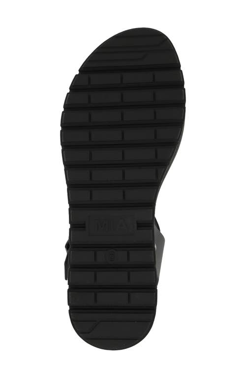 Mia Kayci Platform Sandal In Black Burn