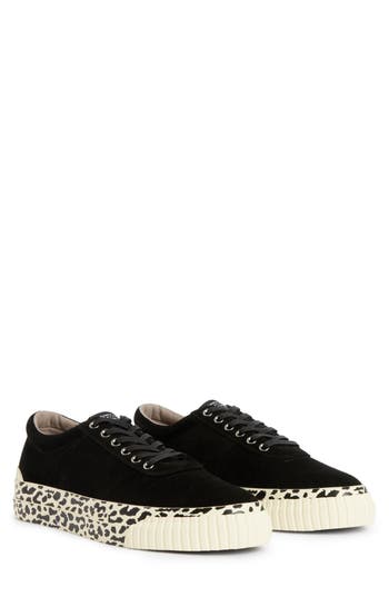 Allsaints Knox Sneaker In Black Leopard