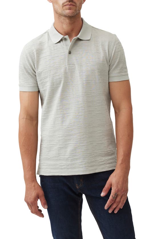 Shop Rodd & Gunn Banks Road Sports Fit Textured Cotton Polo In Stone