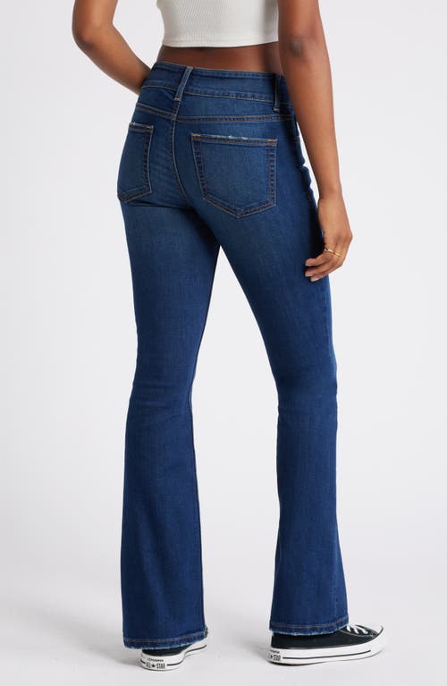 Shop Bp. Mid Rise Flare Jeans In Dark Wash