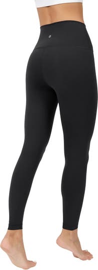 90 Degree by Reflex + Faux Cracked Leather High Rise Ankle Leggings
