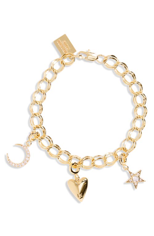 MIRANDA FRYE Universe Charm Bracelet in Gold 